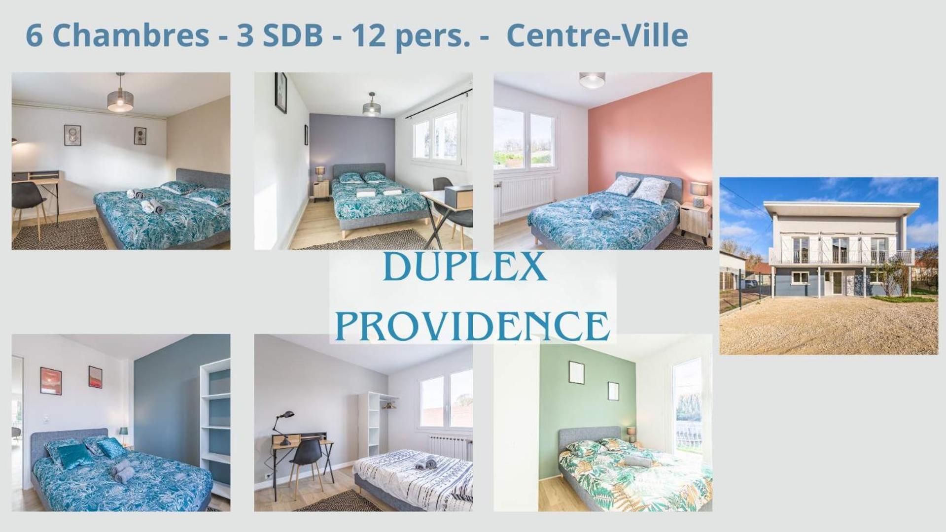 Duplex Providence - Ideal Groupe - Confort - Parking Prive Troyes Eksteriør bilde